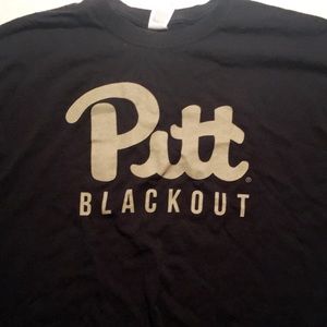 Adults Men’s XL Pitt “Pitt Blackout” Black T-Shirt